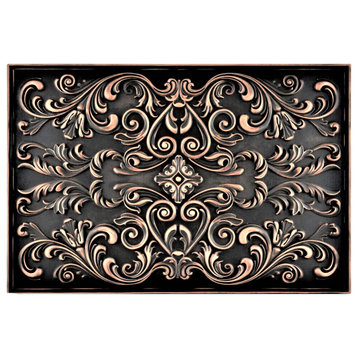 Cypress Oil Rubbed Bronze Matte Finish 16: x 24"Hand Made Metal Mural Tile