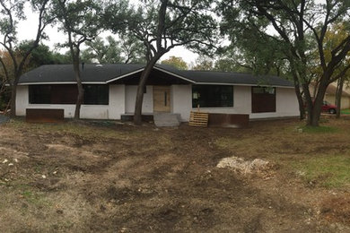 Contemporary exterior home idea in Austin