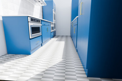 Kitchen Drawing "blue kitchen"