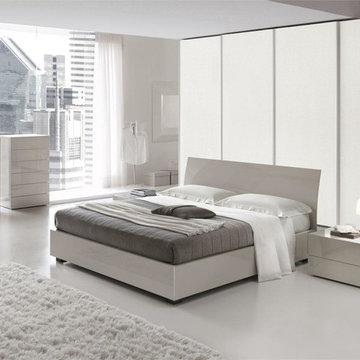 Karisma - Contemporary Bed in Gray Finish - Made in Italy