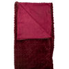 Burgundy Red Ultra Plush Faux Fur Throw Blanket 55" x 63"