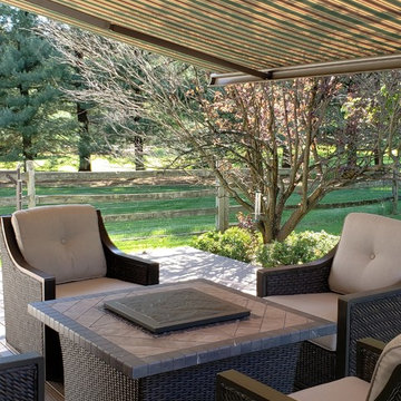 Aristocrat Manor Retractable Awning Installed Over Patio