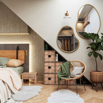 Master Bedroom in Loft with built in Storage