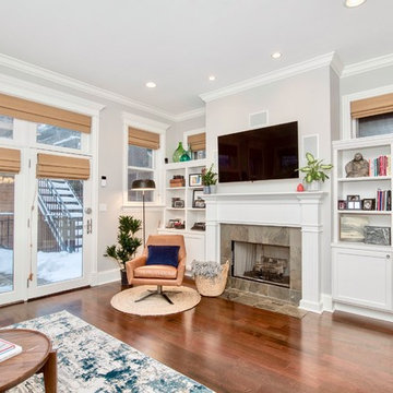 Chicago single family home main floor interior design project
