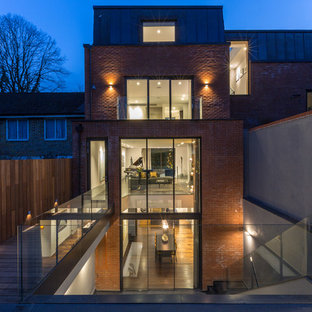 75 Beautiful Contemporary Brick Exterior Home Pictures & Ideas | Houzz