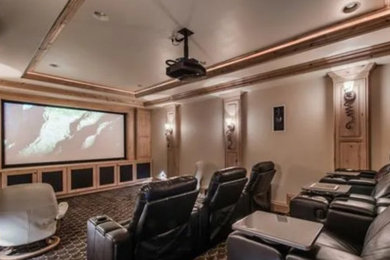 Inspiration for a home theater remodel in Salt Lake City