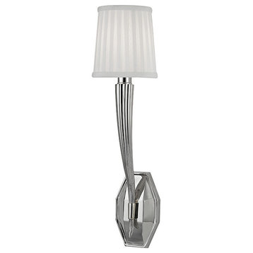 Erie 1-Light Wall Sconce, Polished Nickel