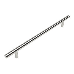 Cosmas - Cosmas 404-192CH Polished Chrome Slim Line Euro Style Cabinet Pull, Set of 10 - Cabinet And Drawer Handle Pulls