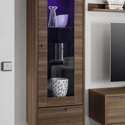 Palma Modern Glass Vitrine by LC Mobili Italy -$759.00 - China Cabinets And Hutches