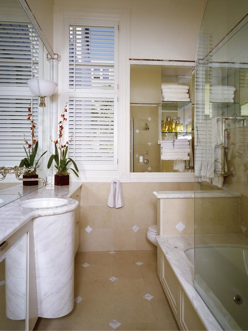 Half Walls With Marble Cap Houzz