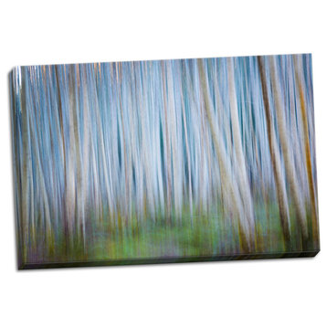 Fine Art Photograph, Winter Forest Abstract II, Hand-Stretched Canvas