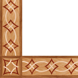 Oshkosh Designs Arizona Inlay Border and Corner - Hardwood Flooring