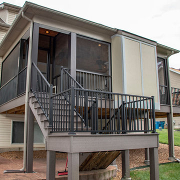 Outdoor Room Deck with Grilling and Beverage Center