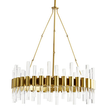 Haskell Chandelier, Gold, Small