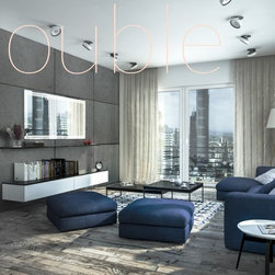 Double Line LED Lighted Mirror - Wall Mirrors