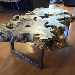 Live Edge Buckeye Burl Coffee Table - Products
