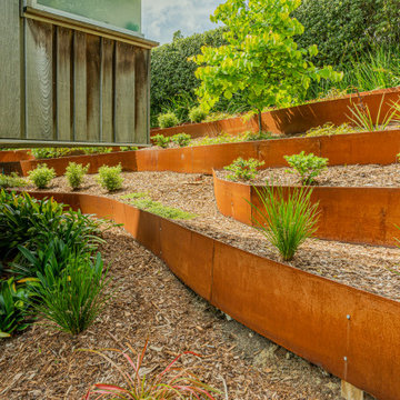 Corten Steel Terraced landscaping