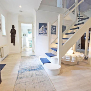 New Staircase | White & Glass | Bodmin