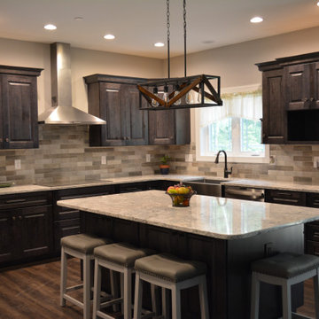 Rustic Maple with Smoke Stain and Ebony Glazing