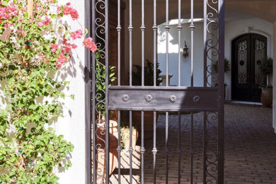 Inspiration for a mediterranean exterior home remodel in Los Angeles