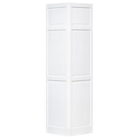 Closet Door, Bi-fold, Traditional Six Panel White 80" x 28"