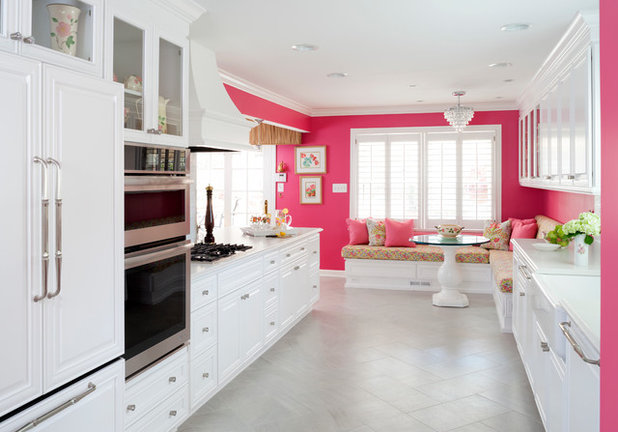 Kitchen of the Week: A Punch of Pink for a White Kitchen