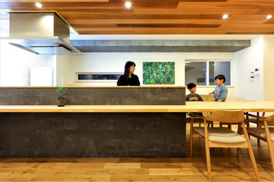 Modern dining room in Kyoto.