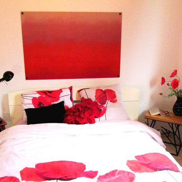 Chambre printanière coquelicots