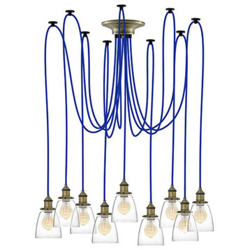 Pendant Light Chandelier With Glass Shades