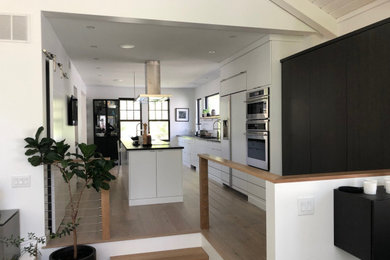 Inspiration for a contemporary kitchen remodel in Boston