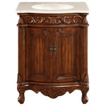 Elegant Lighting - Elegant Lighting Singature Vanity Cabinet, 2-Door, Brown, Brown - This Vanity Cabinet from the Signature collection by Elegant Lighting will enhance your home with a perfect mix of form and function. The features include a Antique White finish applied by experts.