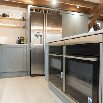 Blue Shaker Kitchen in Brockenhurst
