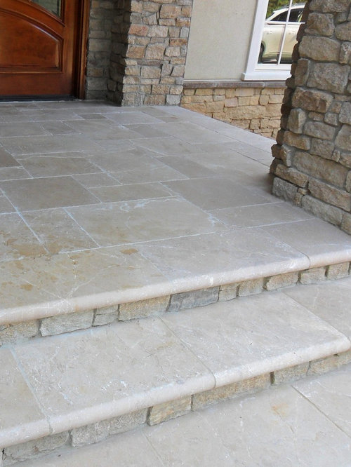 Travertine Porch Home Design Ideas Pictures Remodel And Decor