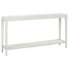 Console Table Narrow Lipped Top Hand-Rubbed Driftwood White Gray