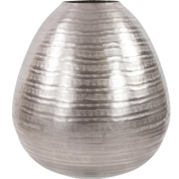 HOWARD ELLIOTT Vase Contemporary European Teardrop Large Chiseled