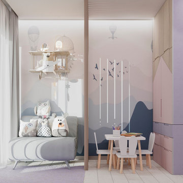 Toddler Bedroom in pastel colours
