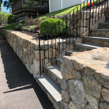 Natural Stone Retaining Wall