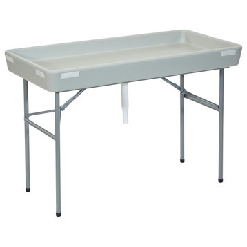 Folding Beverage Ice Cooler Table