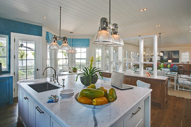 Kitchen - coastal kitchen idea in Tampa