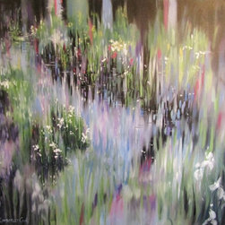 Oil Painting by Kimberley Cook - Pond and Reeds - Artwork