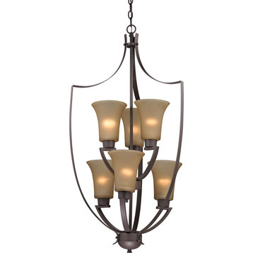Foyer Collection 6 Light Chandelier, Oil Rubbed Bronze