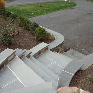 Grande Entrance & Retaining Wall - Bluestone, Retaining Wall, Steps, Walkway
