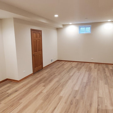 Finished basement study area