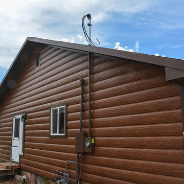 Steel Log Siding install in Grand Junction, CO
