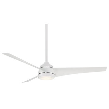 Sonoma Indoor/Outdoor 3-Blade Smart Ceiling Fan 56" Matte White, Light Kit