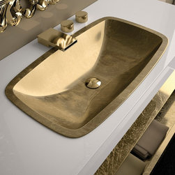 Luxury drop-in bathroom sink | Gold - Bathroom Sinks