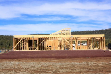 Framing a New House.