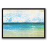 Sandy Ocean Abstract Canvas Wall Art, Framed, 20"x30"