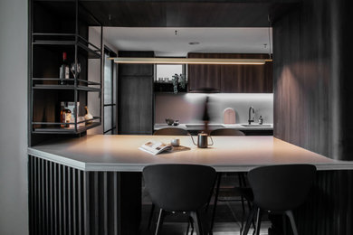 Example of a trendy dining room design in Other