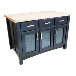 Contemporary Black Kitchen Island - Kitchen Islands And Kitchen Carts
